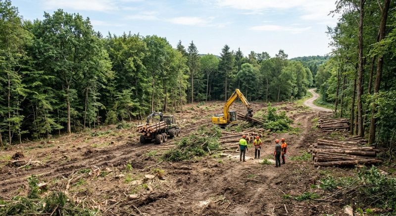 Pine Tree Clearing in Houston, TX